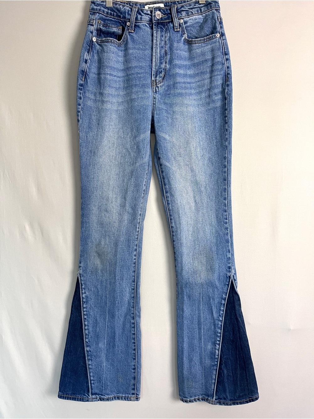 Juicy Couture Two-Tone Light Blue Flared Jeans